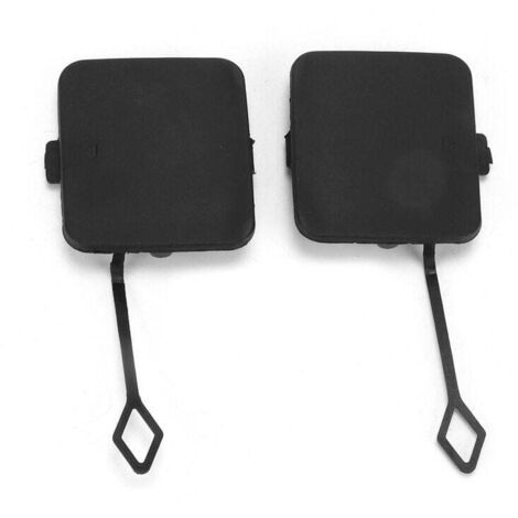 Capuchon de couverture de crochet de remorquage de pare-chocs arrière 2 pièces 51127272415 ABS de remplacement noir pour X3 F25 2011-2014 (1/5)
