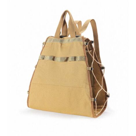 Porte-bûches de bois de chauffage extra-large Support de bois de chauffage en toile imperméable avec bandoulière pour un transport facile,B (1/5)