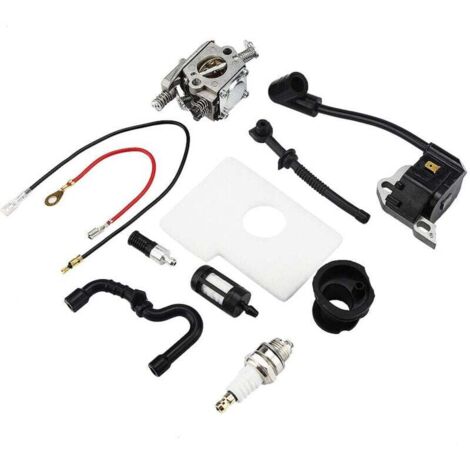 Carburateur Bobine d'allumage Haute qualité carb Set Bobine avec Ligne de Carburant de Bougie d'allumage Bonne résistance pour Stihl Walbro 017 018 MS170 MS180 tronçonneuse (1/5)