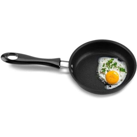 Mini Pole frire Antiadhsive Omelette Petite Pole Frire Mini-uf Poch Anti-adhsif Mnage Petite Cuisinire Petite Poele Induction pour Faire Frire les ufs et Prparer le Petit-djeuner Noir Acces (1/5)