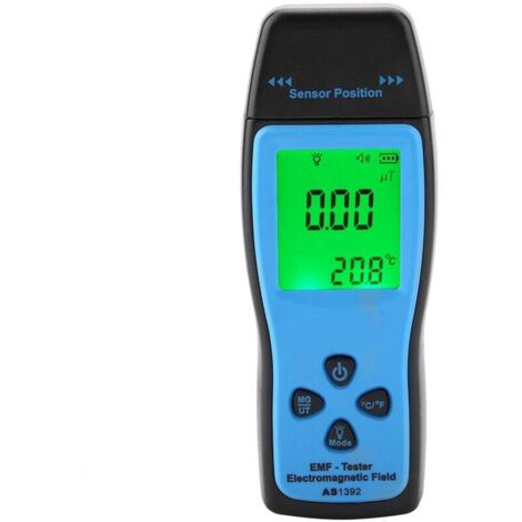 Détecteur EMF, radiomètre électromagnétique numérique, LCD numérique de haute précision Testeur EMF Détecteur de rayonnement de champ électromagnétique Compteur de dosage (1/5)