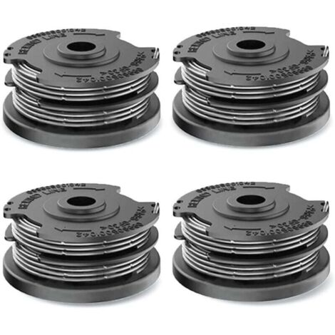 4 pièces de bobines de fil pour bobines de coupe-herbe Bosch, bobine de remplacement de fil en nylon pour coupe-bordures Bosch F016800351 ART 24, 27, 30 et ART 30-36 LI (6,1 m x Ø1,65 mm)--