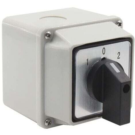 SNQ – Inverseur de source universel 20 A – Tension 380 V – Boîtier étanche IP65 – Sélecteur à came rotative pour applications électriques - LW26-20 (1/4)