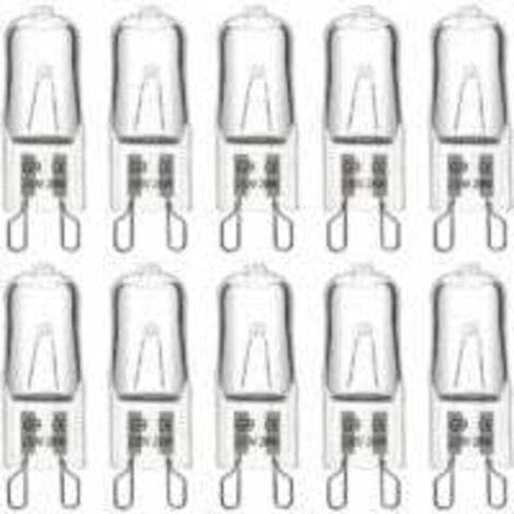 Ampoule Halogene G9 28W 230V, 370LM 2700K Blanc Chaud Dimmable, G9 Ampoules Capsule, pour Lustres, Lampes de Paysage, Appliques Murales, Éclairage d'armoire, Lot de 10 (1/5)