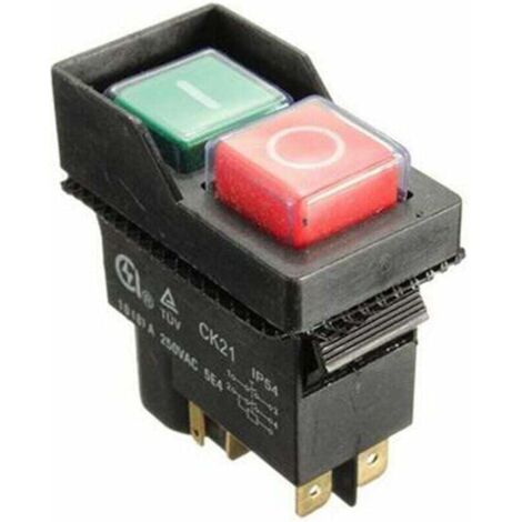 Interrupteur poussoir lumineux étanche complet encastré Schneider