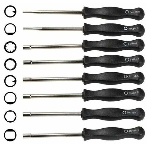 8PCS Tournevis de Carburateur Différents, Ensemble d'Outils de Réglage du Carburateur Réglage du Carburateur pour Moteurs 2 Temps (1/5)
