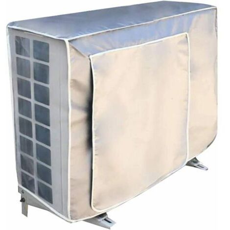 Housse Climatiseur Extérieur, Housse Pompe a Chaleur, Couvercle de Moteur de Climatiseur Universel, Anti-poussière, 1054075cm--