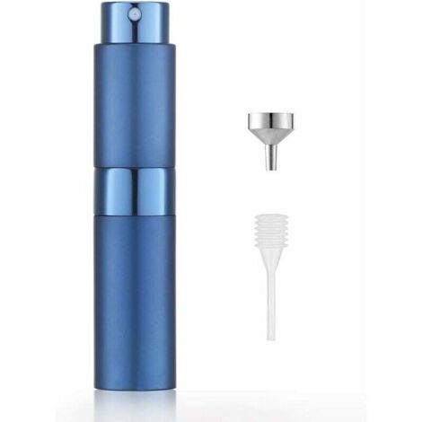 8ml Vaporisateur Vide de Sac Rechargeable, Atomiseur Parfum, Recharge Spray Flacon de Parfum, Pulverisateur Voyage (Bleu)