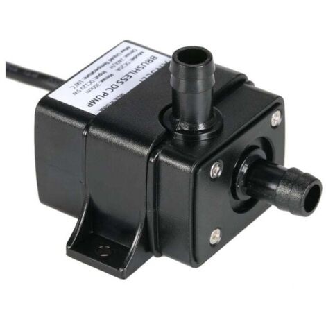 Anself Mini pompe à eau et huile sans balais DC12V ultra silencieuse et étanche pour fontaine et aquarium 240 L/H 5 W Hauteur de levage 3 m 0 100 ℃ (1/5)