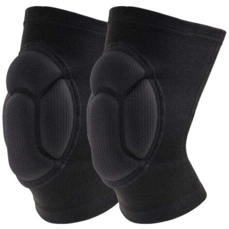 Genouillères Professionnelles pour Le Travail,Genoux Confortable pour sols abrasifs pour Gardning et Construction Danse,1 paire Élastique mousse Anti choc(L,42-48 cm)-- (1/5)
