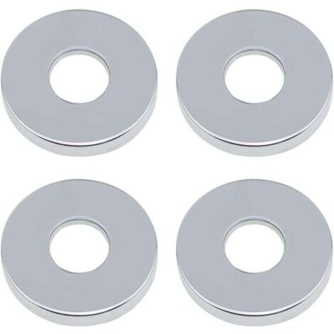 Rosace Robinet Mitigeur Douche 4 Pièces Chromées Rosasse Ouvrante Robinetterie Ø 26mm (3/4 ") Acier Inoxydable Rosace Plomberie Plate Basse for Cuisine Salle de Bain