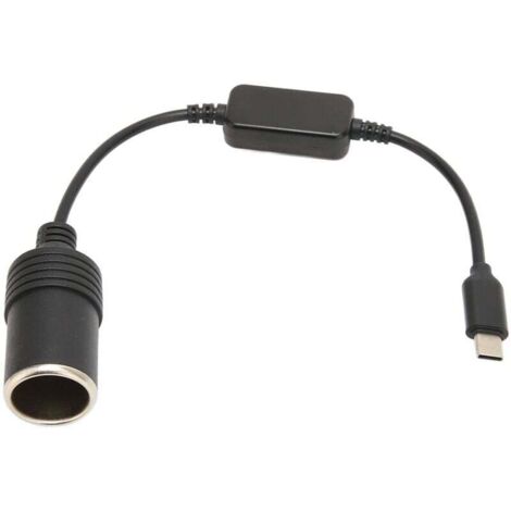 5V USB C Mle vers 12V Voiture Allume-cigare Femelle Convertisseur D'adaptateur D'alimentation, Adaptateur USB vers 12V DC pour Enregistreur de Conduite de Voiture Chargeur de Voiture lectroniq (1/5)