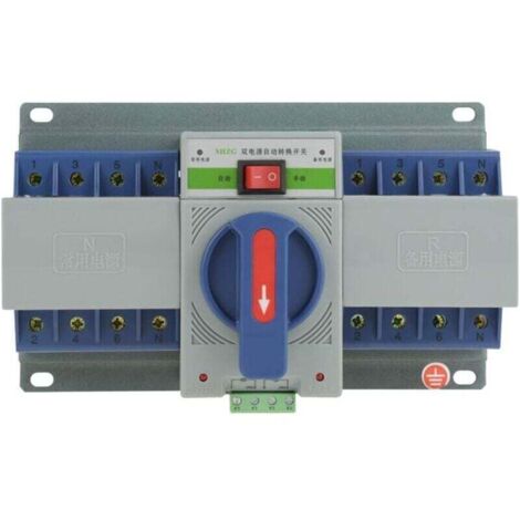 Commutateur de transfert automatique intelligent à double alimentation (220V 63A 4P)-- (1/5)