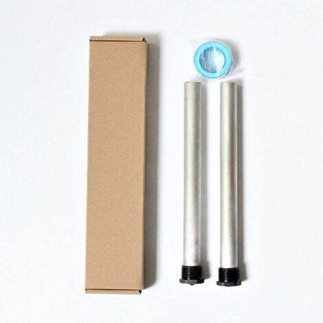 2Pcs Magnesium Rod Kit Black Weld Cap Scale Inhibition NPT3/4 Water Heater Anode Rod for RV --