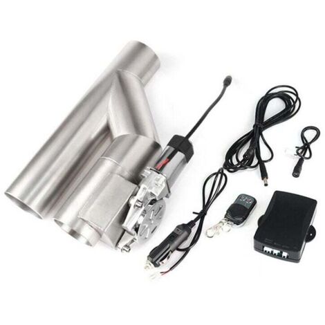 Tuyau d'échappement électrique 2.5in – Acier inoxydable – Améliore les performances moteur – Installation universelle – Télécommande incluse