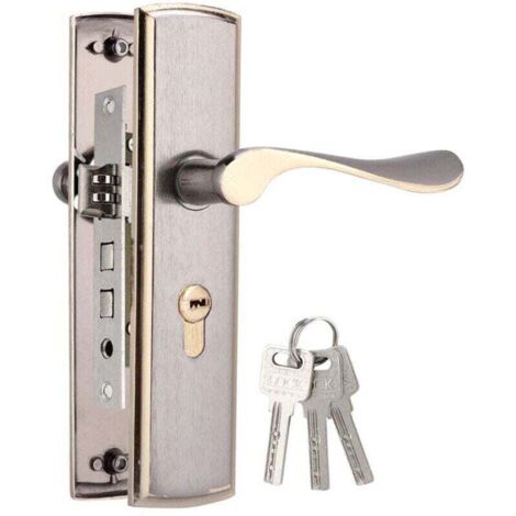 Serrure de Porte, Poignées de Serrure de Porte en Aluminium Serrures de Porte Intérieur Sécurité à la Maison pour Chambre, Salon, Cuisine, etc.