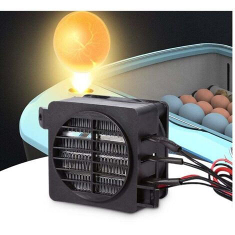 100W 12V PTC Car Air Heater,Mini Chauffage Portable avec Fonction Thermostat Automatique d'économie d'énergie pour Voiture Petit Espace Bureau boîtes isolées résine Solidificatio