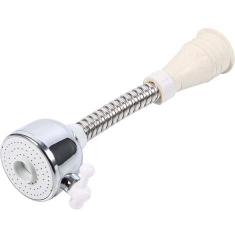 360° Pivotant Aérateurs de Robinet, Robinet Économiseur d'Eau, 2 Modes Embout Robinet Cuisine Rotatif Grand Angle, Mousseur et brise-jet pour robinet, avec tuyau souple acier inoxidable