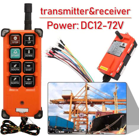 Télécommande de Grue sans Fil DC12-72V, émetteur-récepteur de Haute qualité pour palan Industriel, Pont Roulant F21-E1B (1/4)
