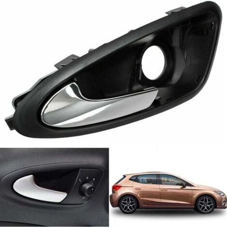 Poignée Porte Intérieure Chromée pour Seat Ibiza 6J 2009-2017 - 6J1837113A - Avant Gauche - Style et Durabilité