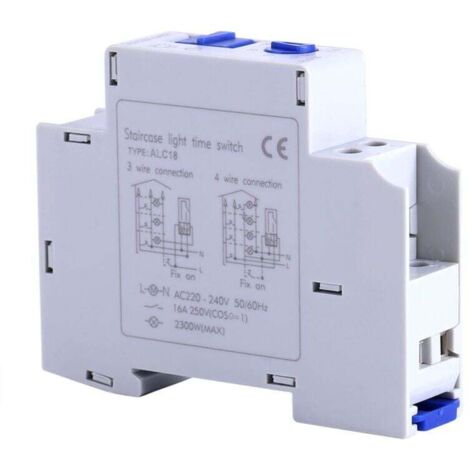 Jeffergarden Interrupteur Minuterie Electronique AC 220-240V Minuterie D'éclairage Escalier pour Escaliers Domestiques