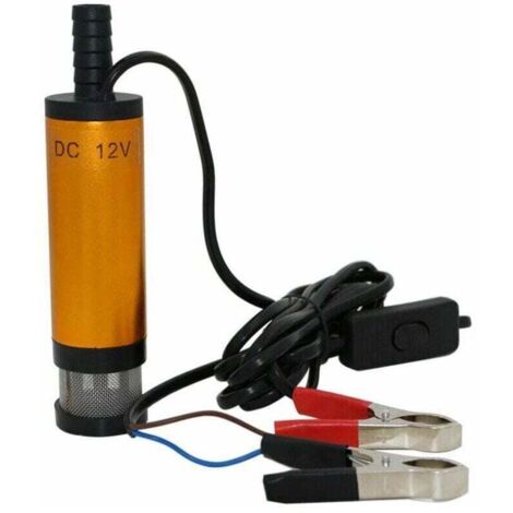 Pompe immergée,Pompe submersible 12V pour le pompage de l'eau de gasoil 38mm pompe de transfert de carburant diesel d'huile d'eau Pompe submersible électrique de pompe à essence de CC de pomp,de DEBUN