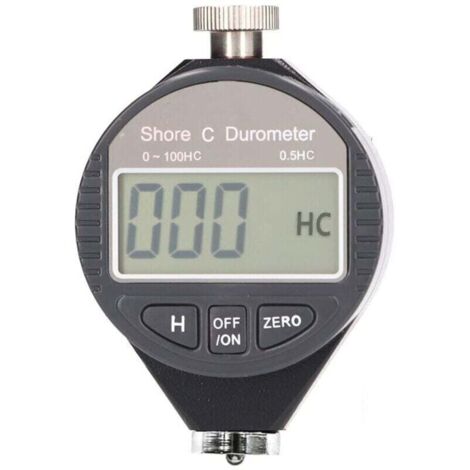 Testeur de Dureté Numérique Portable, 0-100 Shore Type A/C/D Duromètre avec écran LCD pour Caoutchouc, Pneu, Plastique, Plastique Thermique, Revêtement de Sol(C),de (1/4)