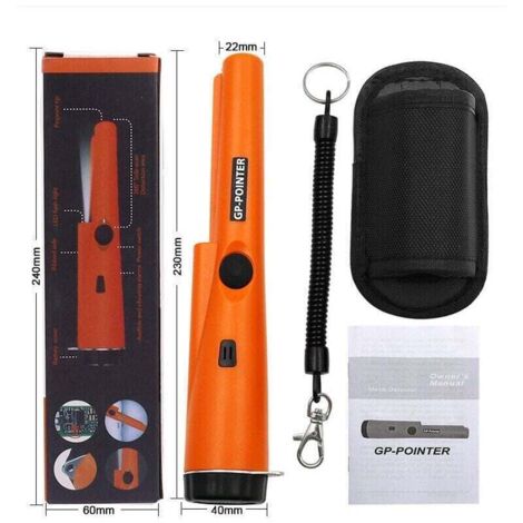 Vente chaude-Détecteur de Métaux Pinpointer, Metal Detector métal Pinpointer Accessoires de Détection de Pointeur de Métal Etanches à l'eau et à Balayage IP66 Etanches pour Chasse aux Trésors ,de DEBU