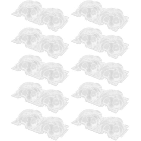 10 pièces de 12 cm de boîte de reproduction de plantes, récipient en plastique, dispositifs d'enracinement transparents pour le jardinage à domicile,DUBUNS (1/4)
