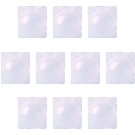 Lot de 10 boules de propagation de racines de plantes en plastique transparent réutilisables à haute pression pour plantes d'intérieur et d'extérieur,L (1/4)
