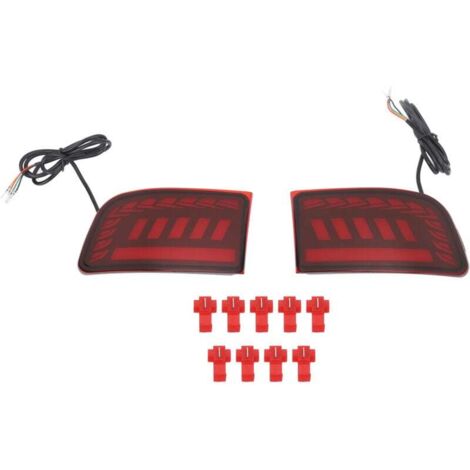 Feu arrière pare-chocs 3 fonctions étanche IP67 pour Toyota Land Cruiser Prado J120 Rouge,de (1/4)