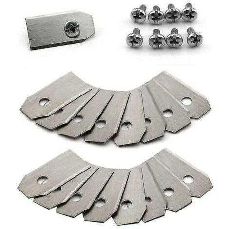 Lame de couteau en titane 30 pièces pour Husqvarna Automower, Gardena, Meec Silver (1/4)