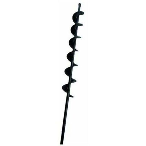 Le noir foret hélicoïdal à tarière pour bêcheur de terre de plantation de jardin 50mm×450mm., (1/4)