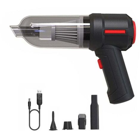 3 en 1 Souffleur d'air sans fil portable Air Duster Mini 9000Pa sans fil voiture PC clavier aspirateur portable noir,de (1/4)