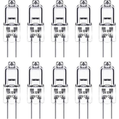 Ampoule pour terrarium, lampe chauffante, G4 12 V 10 W, lot de 10 (1/4)