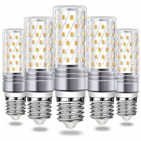 Ampoule LED E27, ampoule LED épis de maïs 16 W, blanc chaud 6 000 K, 900 lm, brillante, AC 230 V, suspension E27, angle de faisceau LED 360°, lot de 5 (1/4)