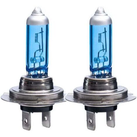 Ampoules de phares de voiture H1 H3 H4 H7 9005 9007 55 W 100 W 5000 K 12 V, blanc ultra brillant, remplacement pour feux antibrouillard (H7 100 W)