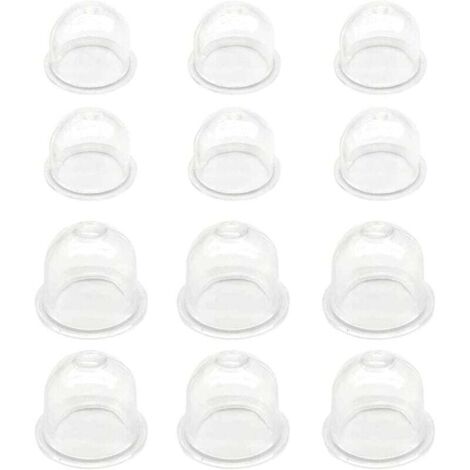 Pompe d'amorçage blanche, 6 pièces x 19 mm/6 pièces x 22 mm, carburateur, coupelle d'huile, bouchon d'amorçage, pompe à carburant pour débroussailleuse, tondeuse, tronçonneuse à essence