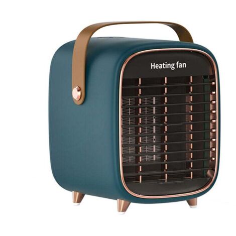 Radiateur soufflant, mini radiateur soufflant de table, ventilateur d'air chaud silencieux, petit radiateur soufflant domestique, radiateur soufflant électrique pour chambre, 90-240 V/50-60 Hz (1/4)