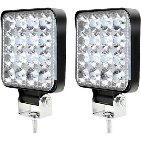 Lampe de travail LED 12 V 48 W 6 500 K, étanche IP67, robuste, pour tracteur, camion, moto, bateau, SUV