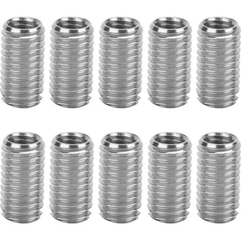 10 pièces inserts filetés mâle femelle écrou réducteur outil de réparation en acier inoxydable matériel industriel