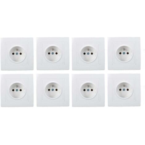 8 pièces prise Standard française 16A 220V prise murale prise murale pour hôtel de bureau à domicile (1/4)