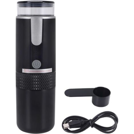 Machine à café portable compatible avec les capsules de tasse K Café moulu Cafetière portable à commande manuelle pour le camping, la randonnée