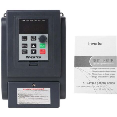 1-Phase 220V Input 3-Phase 380V Output 1.5KW VFD Contrôleur de vitesse à onduleur à fréquence variable
