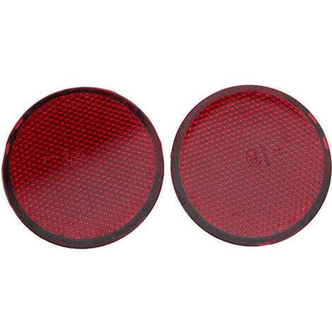 2 pièces réflecteur de pare-chocs arrière rond rouge Auto Modification adapté pour Nissan QASHQAI 2007-2015