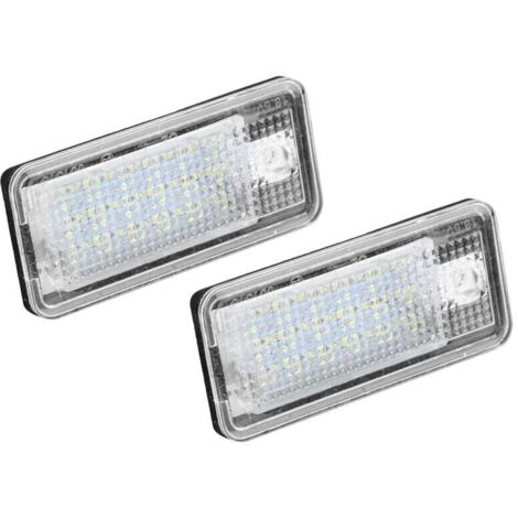 Kit d'ampoule de plaque de voiture avec numéro Led Hop-Lpl0114, 2 pièces, pour Audi A3 S3 A4 S4 B6 B7 A6 C6 S6