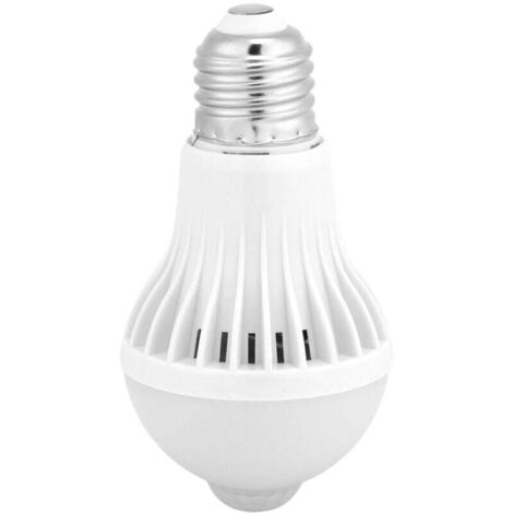 E27 détection intelligente PIR capteur de mouvement infrarouge lumière LED ampoule 7W