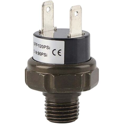 Commutateur de commande de pression d'air de commutateur de compresseur d'air automatique de voiture universelle 12V (90-120PSI)