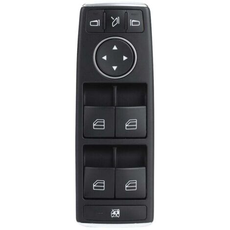 Interrupteur de fenêtre électrique, interrupteur d'alimentation noir avant gauche haute sensibilité résistant à l'abrasion 2128208310 pour accessoire de voiture (1/4)