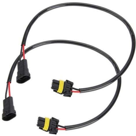Douille Femelle Adaptateur Câblage Connecteur 9005 HB4 H11 -Duokon 2 pcs 53 cm / 20.9 Pouces 9006 9012 9006XS Mâle De Conversion Lampe Brouillard Prises pour Câbles